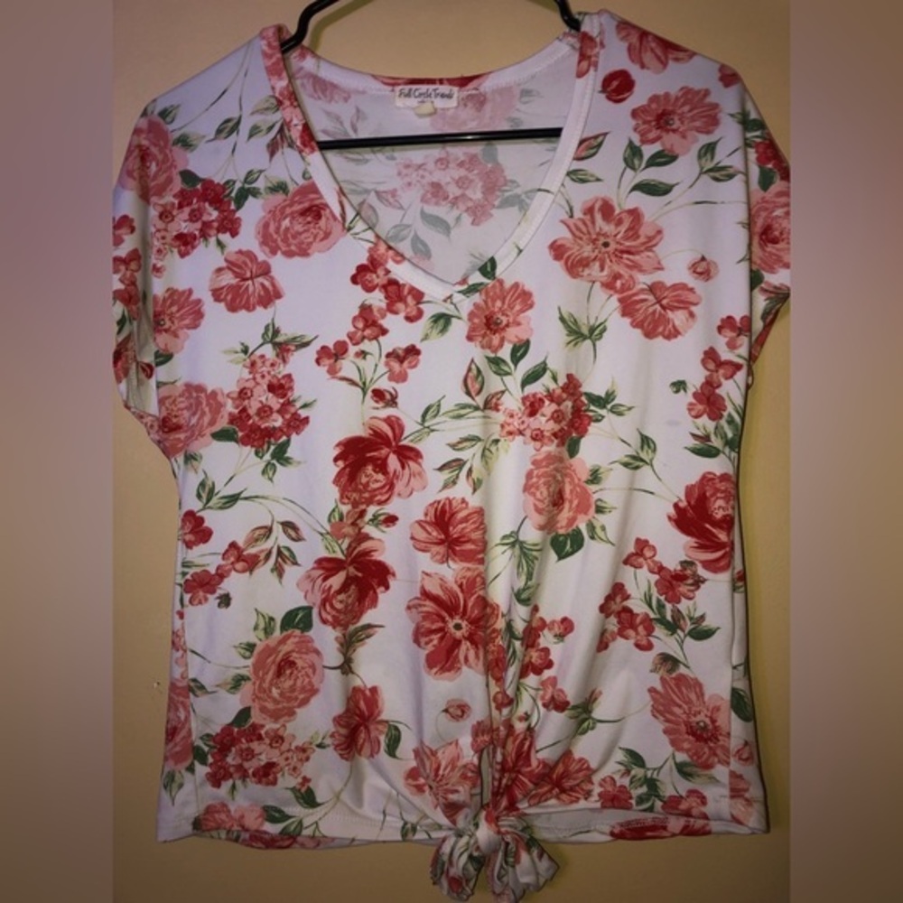 Full circle trends flower shirt